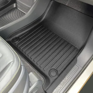 for Rivian R1S 2025 Models - Custom Car Mats - Maximum Coverage, All Weather, Laser Measured - This Full Set Includes 1st, 2nd and 3rd Rows view 2