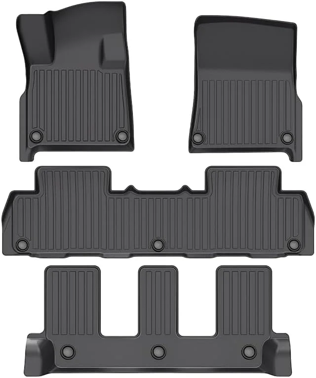 Full set floor mats for 3-row Rivian R1S