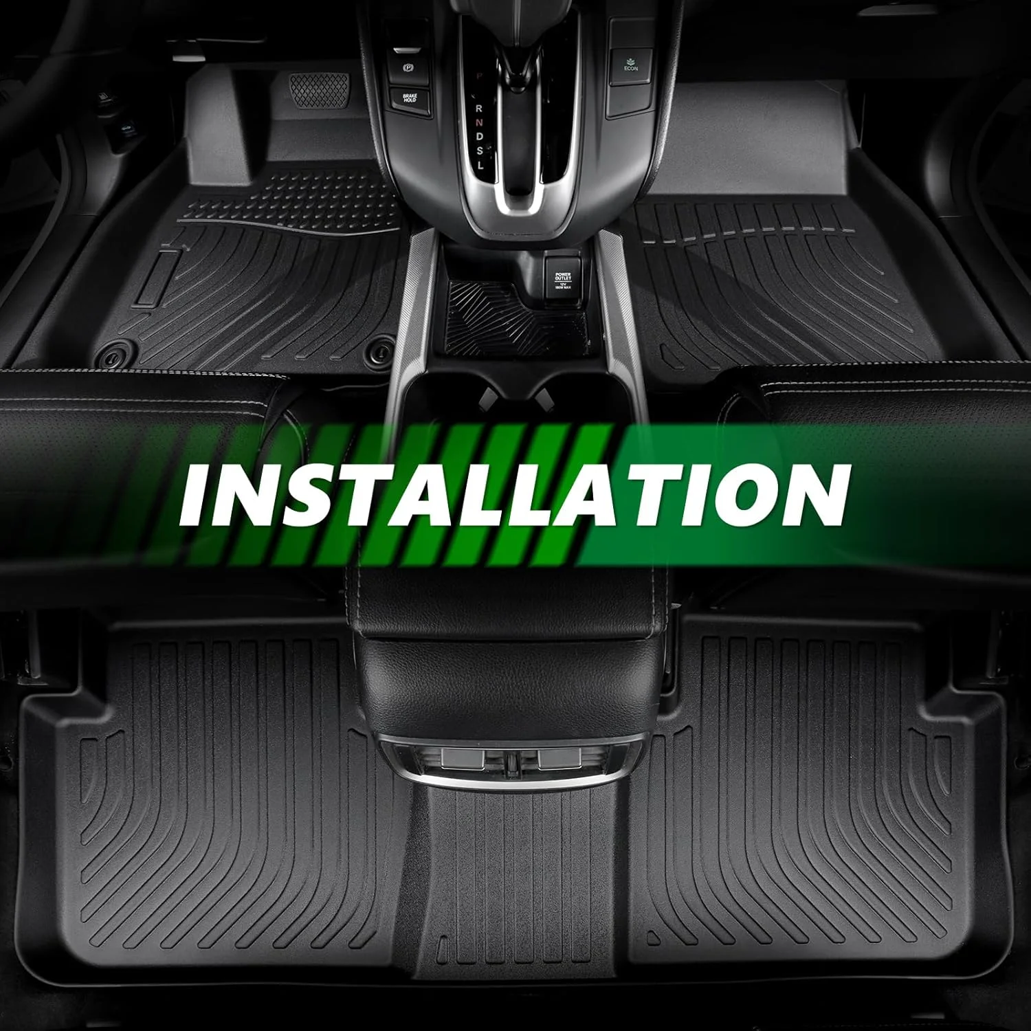 Ergonomic Grooves for Enhanced Traction on Volvo EX30 Mats