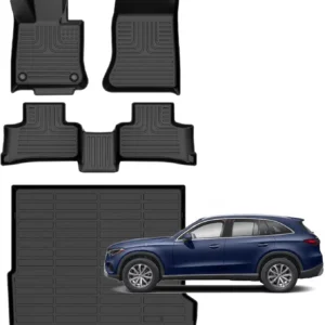 for Volvo EX30 Floor Mats 2025, All Weather Car Mats Cargo Liner Accessories