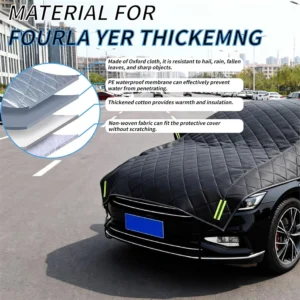 Hail Protector Padded Blanket Car Cover: Universal All-Weather EV Protection view 3
