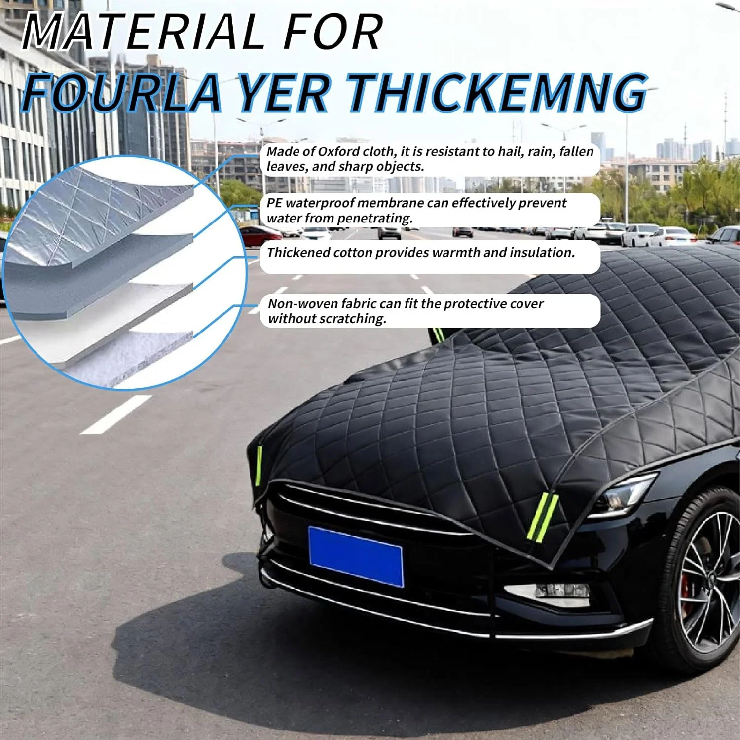 Reflective strips for nighttime visibility