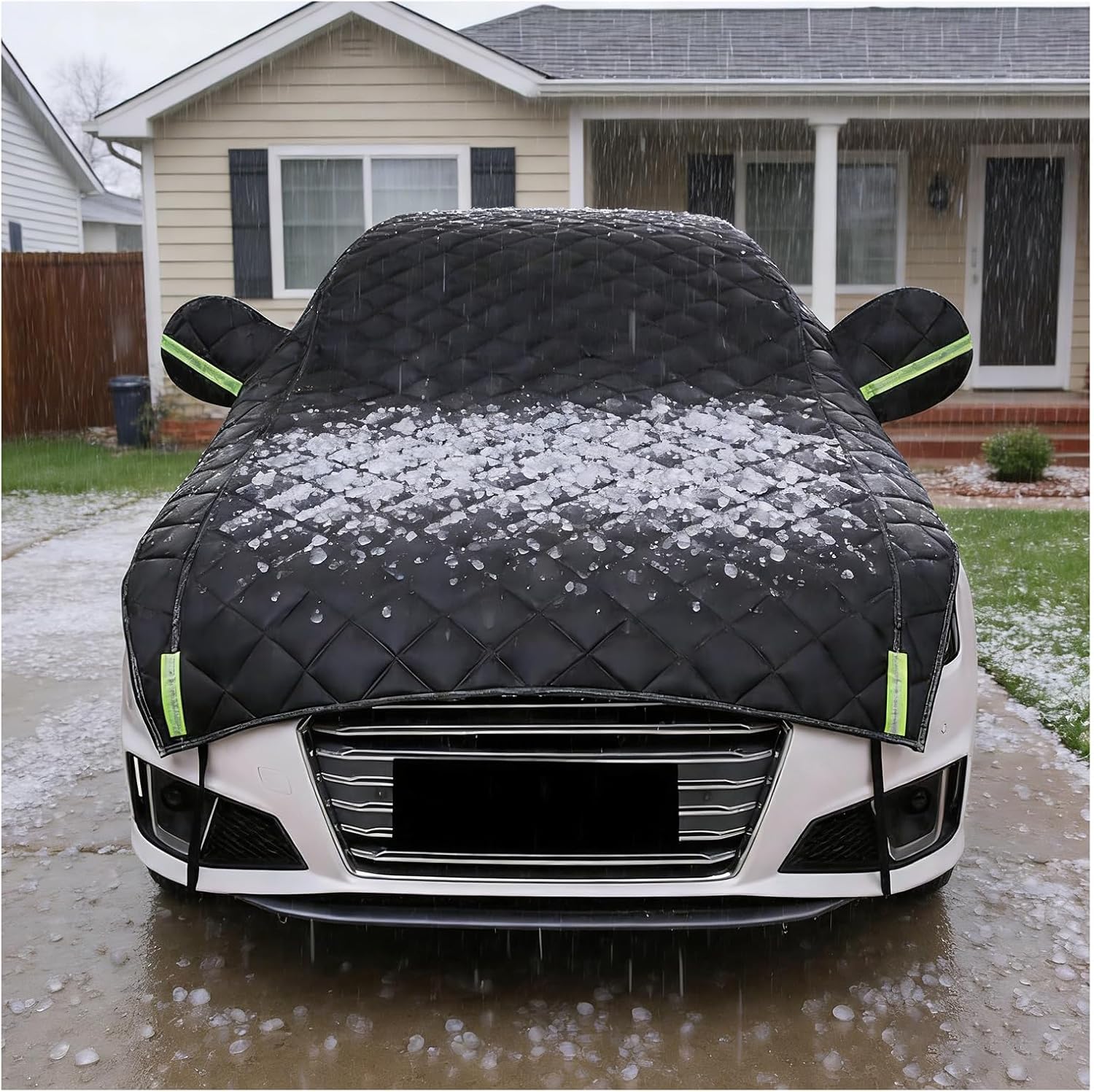 Hail Protector Padded Blanket Car Cover: Universal All-Weather EV Protection