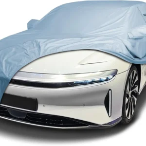 iCarCover Premium Car Cover for Lucid Air Pure: Custom-Fit All-Weather EV Protection view 1