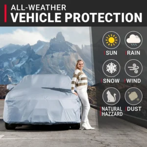 iCarCover Premium Car Cover for Lucid Air Pure: Custom-Fit All-Weather EV Protection view 2