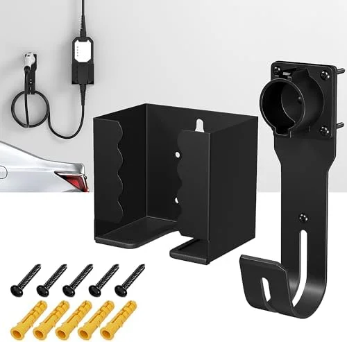 Close-up of J1772 EV Charger Holster and Cable Organizer