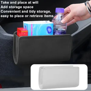 KHGUZ Car Seat Side Storage Pocket: Premium EV Organizer view 3