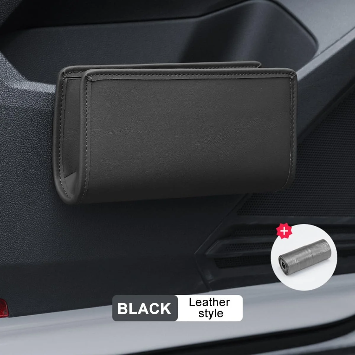 KHGUZ Car Seat Side Storage Pocket fitting neatly into an EV door pocket