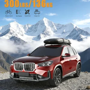 KINGGERI 300lbs Roof Rack Cross Bars - Compatible with BMW X1 U11 2023-2026 with Flush Side Rails, Lockable Heavy Duty Aluminum Roof Rails Crossbars Luggage Accessories Cargo Carrier view 3
