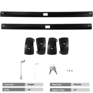 KINGGERI 300lbs Roof Rack Cross Bars - Compatible with BMW X1 U11 2023-2026 with Flush Side Rails, Lockable Heavy Duty Aluminum Roof Rails Crossbars Luggage Accessories Cargo Carrier