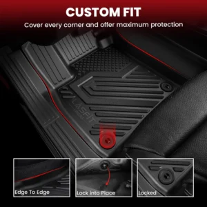 LASFIT Premium All-Weather TPE Floor Mats for Nissan Ariya view 2