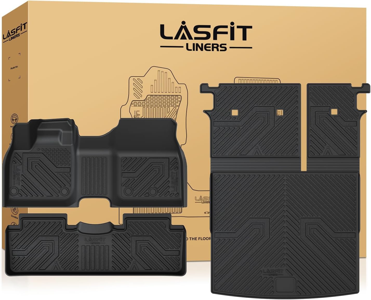 LASFIT Premium All-Weather TPE Floor Mats for Nissan Ariya