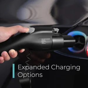 Lectron J1772 to Tesla Adapter 80 Amp (240V) - EV Charging Adapter Compatible with Tesla Model S/3/X/Y/Cybertruck and All Electric Vehicles in the NACS Alliance (Black) view 3