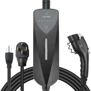 Lectron Level 1/2 (8A - 40A) J1772 Portable EV Charger - Dual-Level Electric Vehicle Charging Station with NEMA 14-50/5-15 Plug - Compatible with All J1772 EVs view 1
