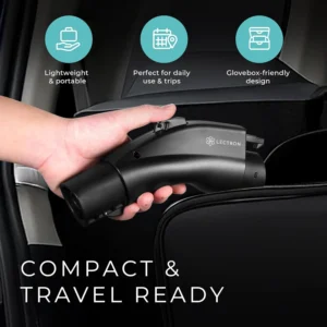 Lectron NACS to J1772 EV Charging Adapter - Compatible with Tesla Wall Connectors, Destination Chargers, & Mobile Connectors (80A, 240V) - for J1772 Electric Vehicles - UL 2252 Certified (Black) view 7