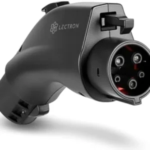 Lectron NACS to J1772 EV Charging Adapter - Compatible with Tesla Wall Connectors, Destination Chargers, & Mobile Connectors (80A, 240V) - for J1772 Electric Vehicles - UL 2252 Certified (Black)