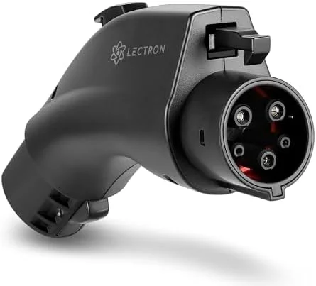 Lectron NACS to J1772 EV Charging Adapter - Compatible with Tesla Wall Connectors, Destination Chargers, & Mobile Connectors (80A, 240V) - for J1772 Electric Vehicles - UL 2252 Certified (Black)