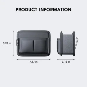 LEIWOOR Car Door Organizer & Cup Holder: Premium EV Interior Upgrade view 2
