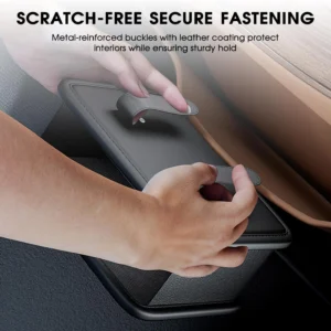 LEIWOOR Car Door Organizer & Cup Holder: Premium EV Interior Upgrade view 5