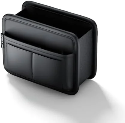 Folded LEIWOOR car door organizer demonstrating its compact, flat storage profile