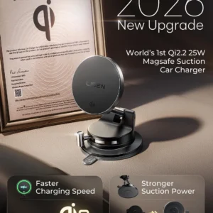 LISEN Qi2.2 25W MagSafe Car Mount Charger for All EVs view 2