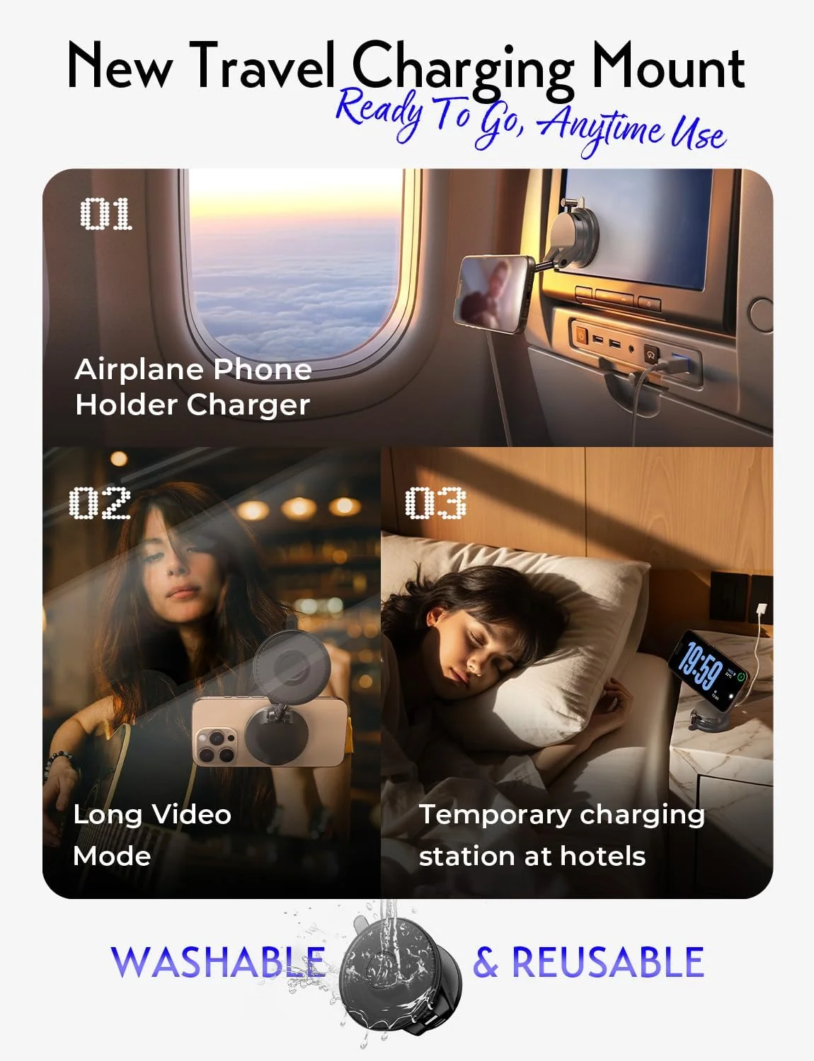 LISEN Qi2.2 MagSafe car mount installed in an EV dashboard