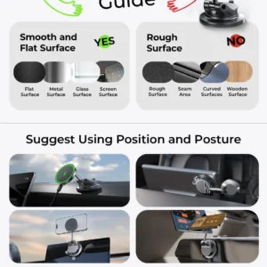 LISEN Qi2.2 25W MagSafe Car Mount Charger for All EVs view 7