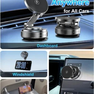 MagSafe Car Mount Charger: 15W Fast Magnetic Wireless Charging view 5
