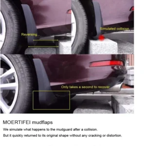 MOERTIFEI Car Mudguard Fender Splash Guards for All EVs view 6