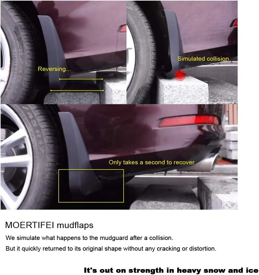 Example of MOERTIFEI EV Mudguards painted to match a vehicle's color