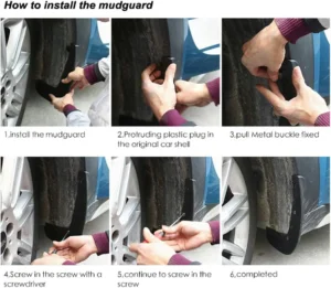 MOERTIFEI Car Mudguard Fender Splash Guards for All EVs