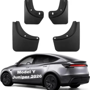Mud Flaps for Tesla Model Y Juniper Accessories 2026 2025 OEM Version All-Weather Front and Rear Splash Guards 4 PCS, No Drilling Required