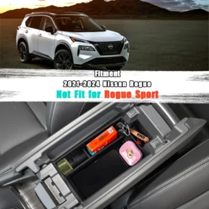 Neepiar Center Console Organizer: Universal EV Armrest Storage Tray view 2