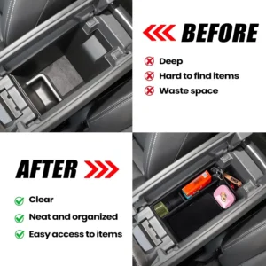 Neepiar Center Console Organizer: Universal EV Armrest Storage Tray view 4