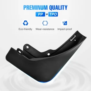 Nilight Mud Flaps for Tesla Model Y 2020 2021 2022 2023 2024 2025, No Drilling Precision Fit Exterior Accessories Heavy-Duty Splash Guards Protection, Front & Rear Set view 6