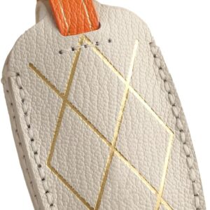 OLLEN NO-Screws Premium Leather Key Fob Cover for Genesis