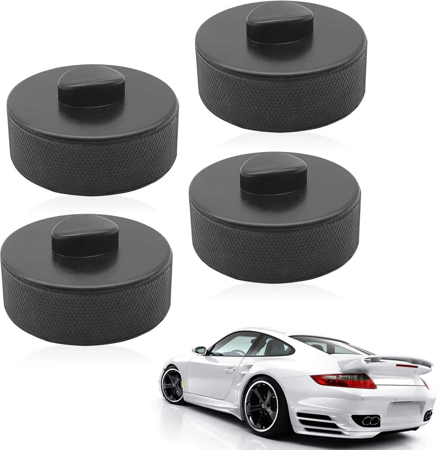 Porsche Jack Pad Adapter - Close-up view of premium rubber material