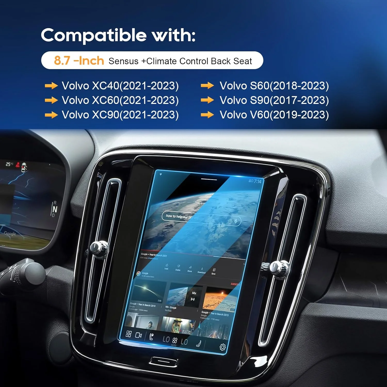 Illustration showing the 9H+ hardness of the EV screen protector resisting scratches