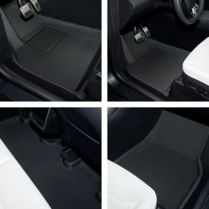 Premium TPE All-Weather Floor Mats for Tesla Model Y 2019-2026 Juniper with High Edges,1st & 2nd Row Waterproof Car Accessories, Pedal Safe Design, Easy to Clean view 3