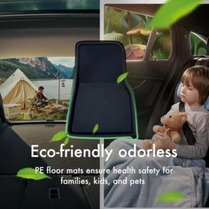 Premium TPE All-Weather Floor Mats for Tesla Model Y 2019-2026 Juniper with High Edges,1st & 2nd Row Waterproof Car Accessories, Pedal Safe Design, Easy to Clean view 5
