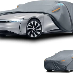 Premium Waterproof Lucid Air EV Cover with Vents & Zipper view 1