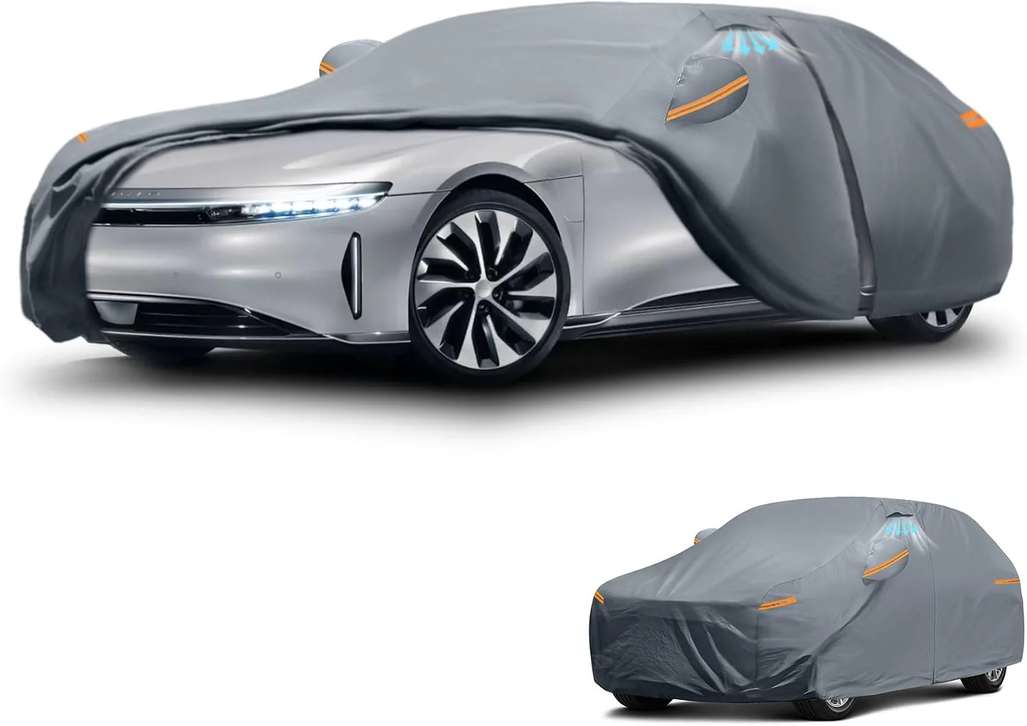 Lucid Air EV cover with heavy-duty waterproof material