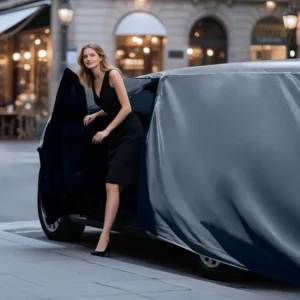 Premium Waterproof Lucid Air EV Cover with Vents & Zipper view 7