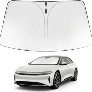 Proadsy Windshield Sun Shade for Lucid Air 2022-2026 Foldable Front Sunshade Protector Sun Visor Blocks UV Rays Keep Car Cooler Accessories view 1
