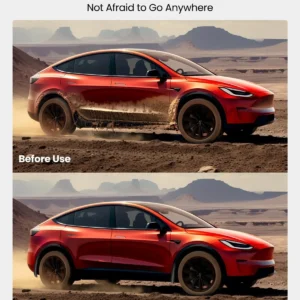 REEVAA Tesla Model Y Accessories - Mud Flaps [Protect Paint, No Drilling Required] All-Weather Splash Guard Body Kits for Model Y 2019-2024, Black (Set of 4) view 4