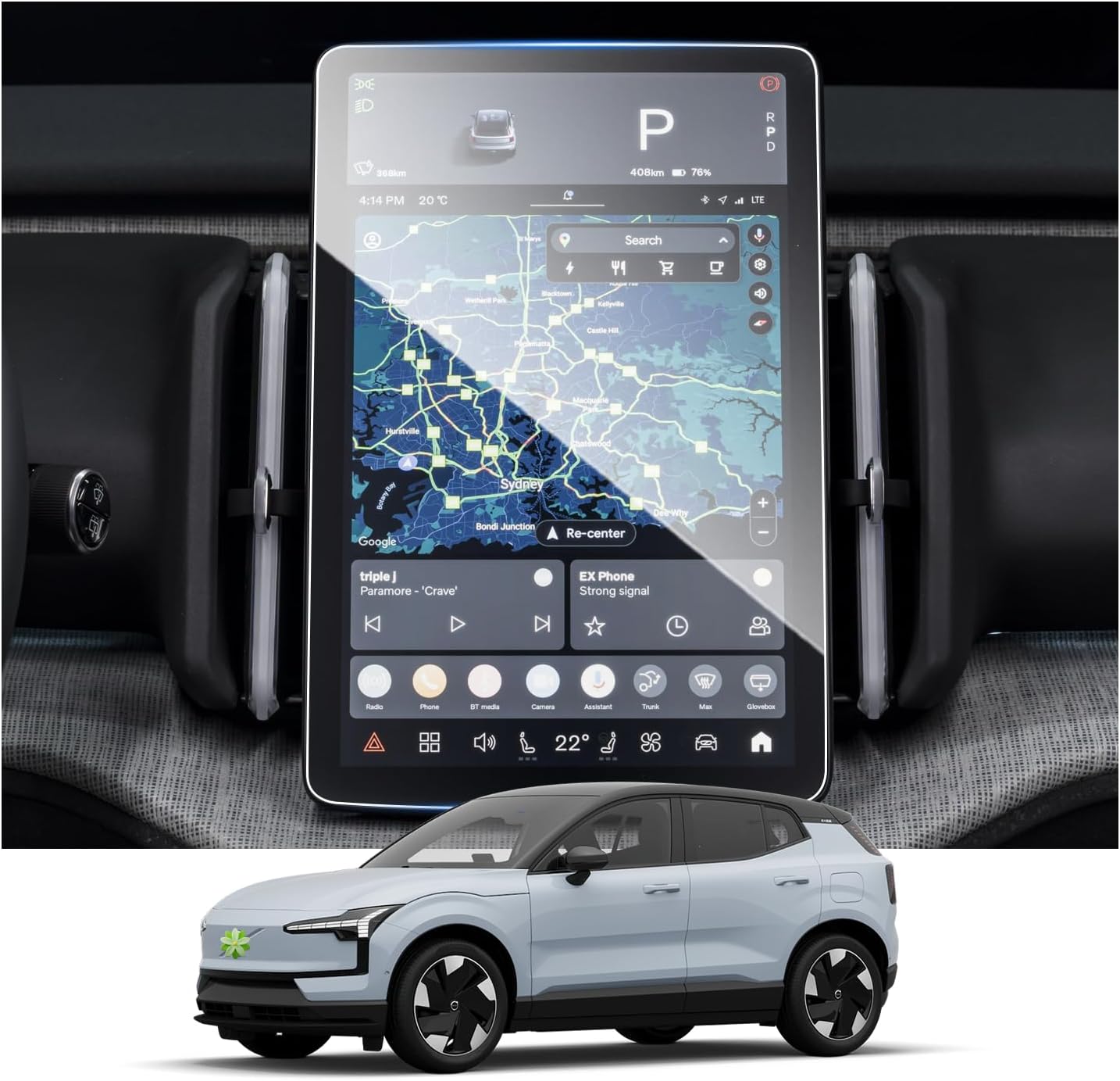 Ruiya Screen Protector: Premium 12.3" Infotainment Shield for All EVs