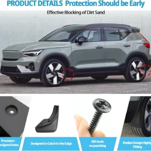 Ruiya Universal EV Mud Flaps: No-Drill Protection view 5