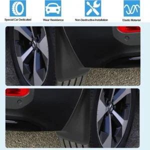 Ruiya Universal EV Mud Flaps: No-Drill Protection view 7