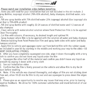 Self-Healing Clear Paint Protection Bra—Door Sill Kit view 5