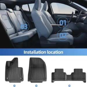 SMABEE Premium TPE Floor Mats & Cargo Liner for Volvo EX30 view 3